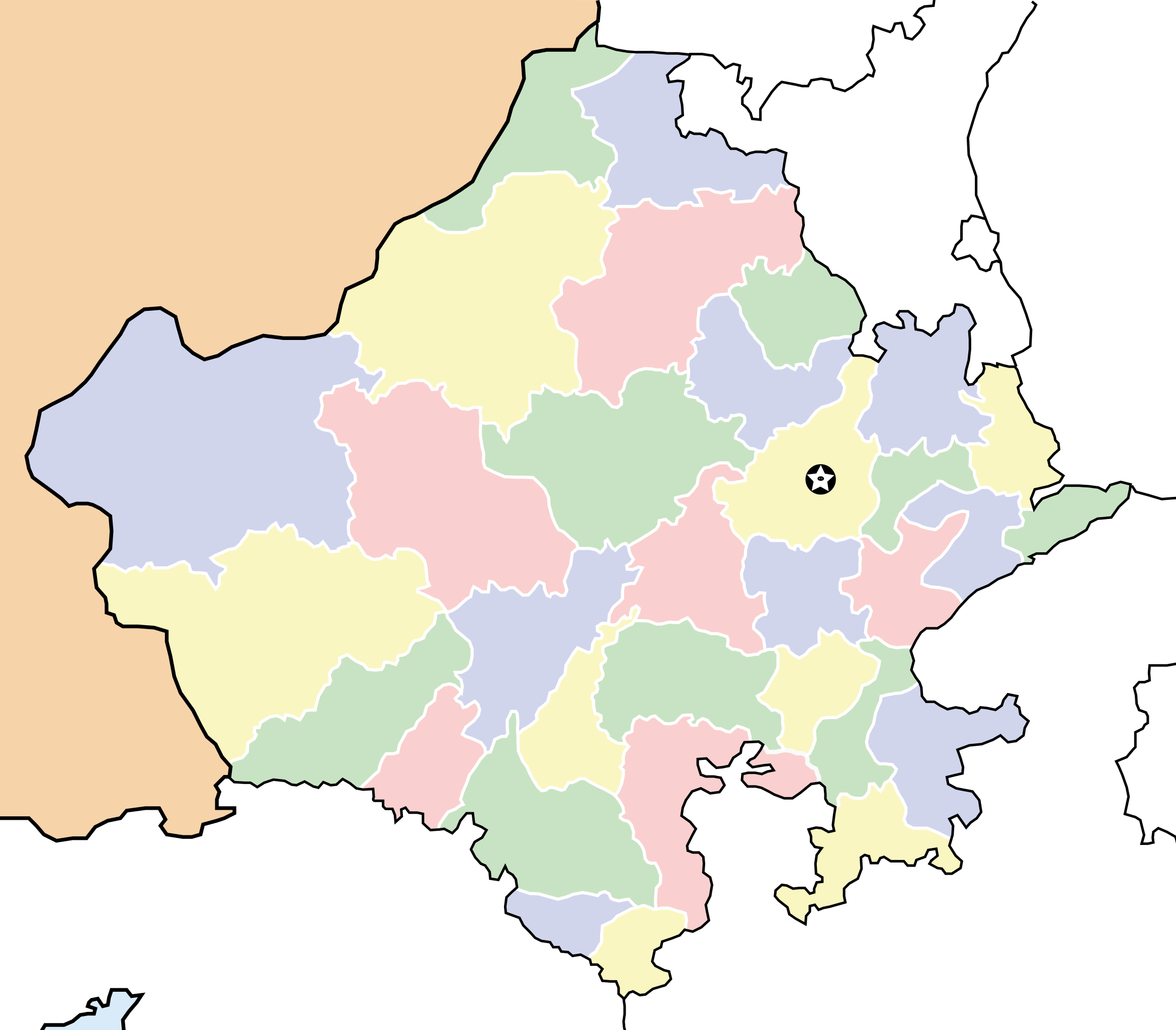Rajasthan Map